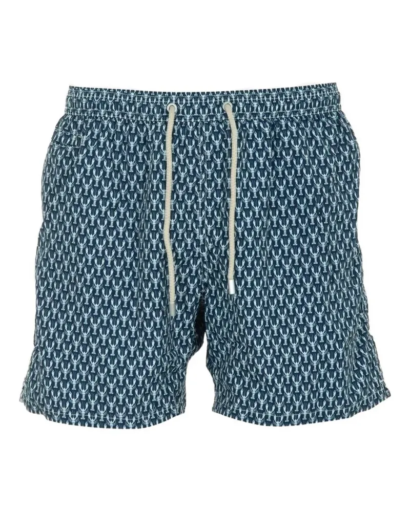 MC2 Saint Barth Lighting lobster-print swim shorts - Blau Blau