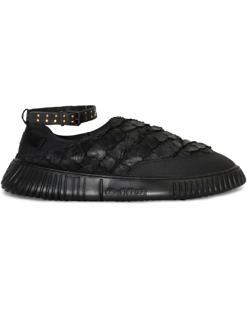 Osklen Pirarucu Sneakers - Schwarz Schwarz