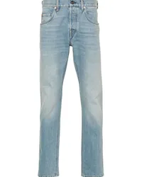 Gucci Straight-Leg-Jeans mit Horsebit-Detail Blau