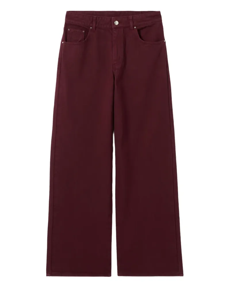 Claudie Pierlot Jeans mit Reißverschluss - Rot Rot