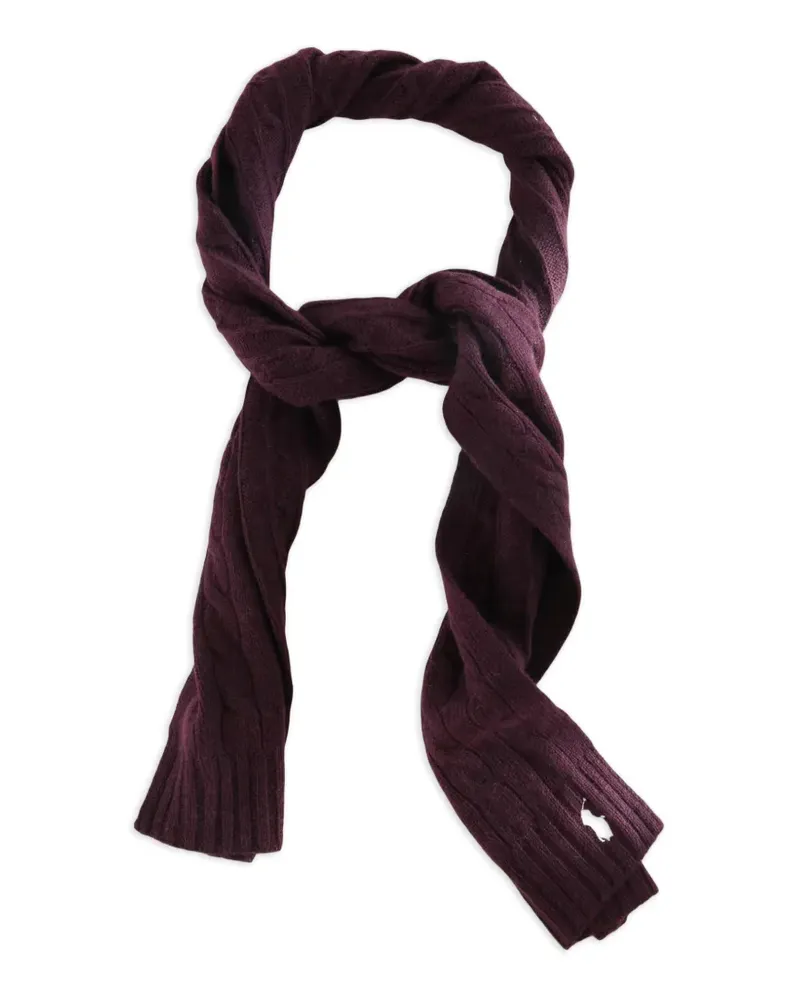 Ralph Lauren Schal mit Logo-Stickerei - Violett Violett