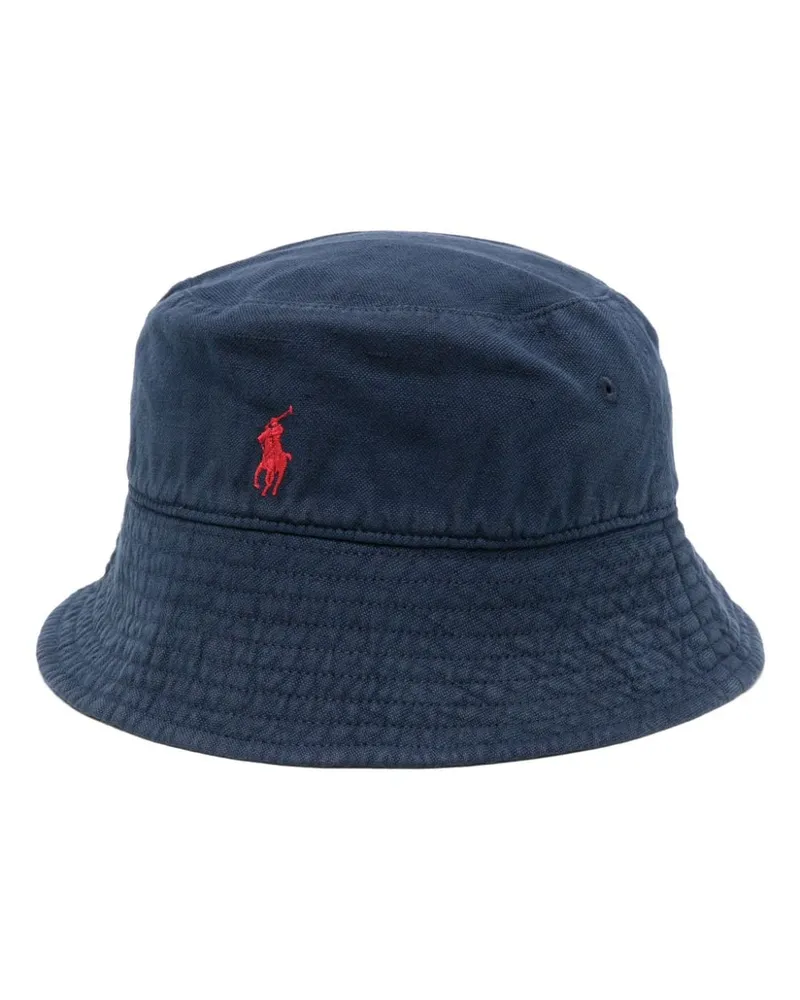 Ralph Lauren Leinen-Fischerhut mit Logo-Stickerei - Blau Blau