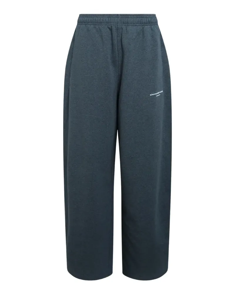 Alexander Wang logo-print track pants - Blau Blau