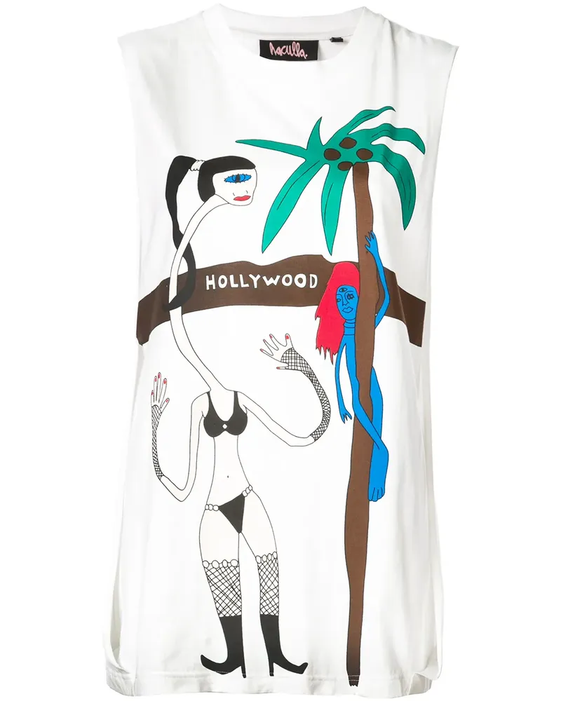 Haculla Tanktop mit Print - Weiß Weiß