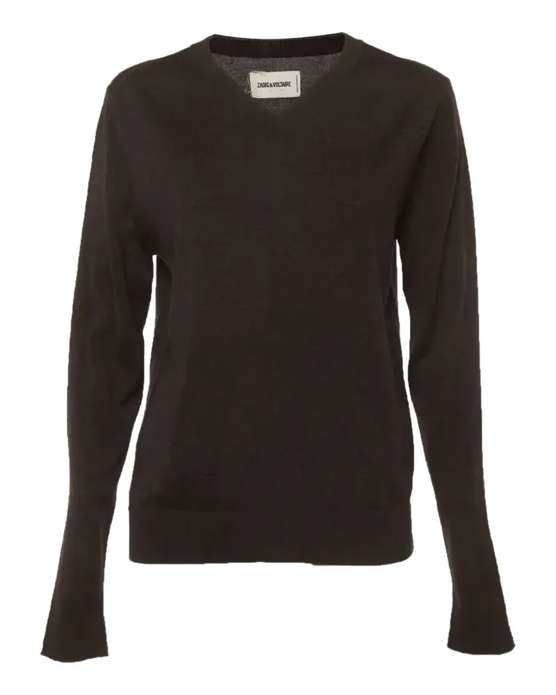 Zadig & Voltaire V-neck wool sweater - Braun Braun
