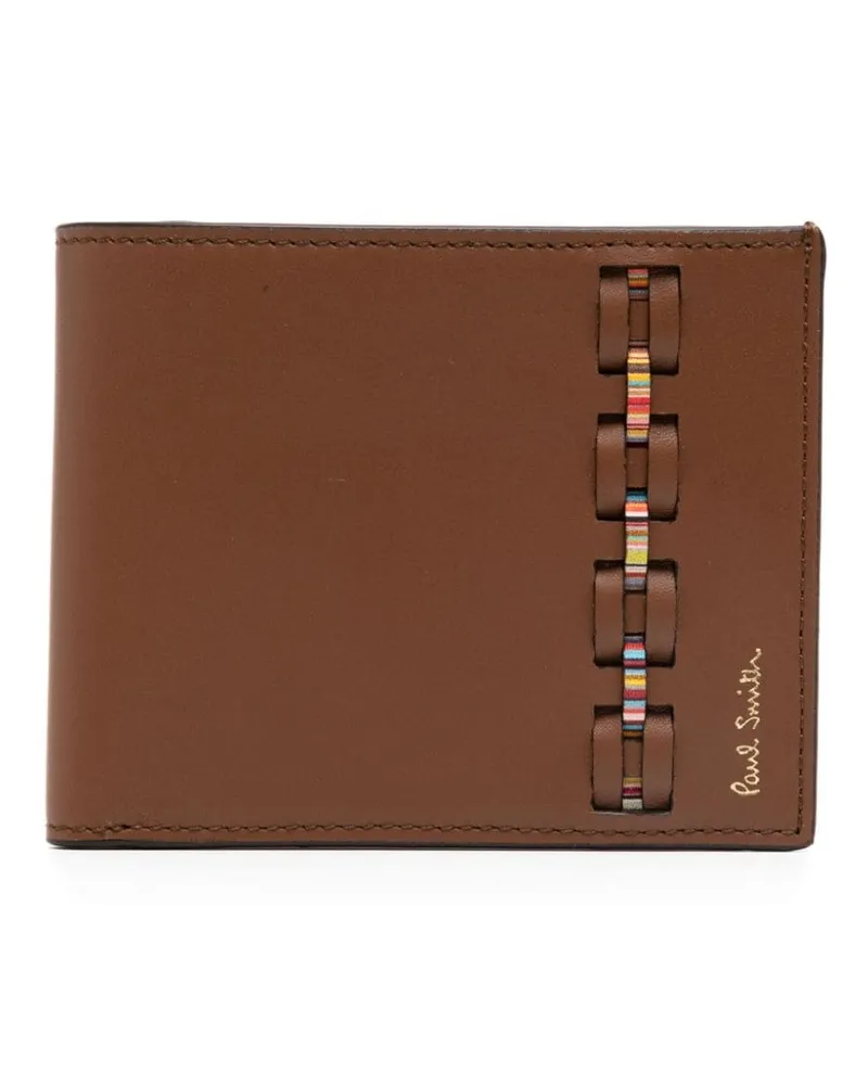 Paul Smith Portemonnaie mit Webmuster Braun