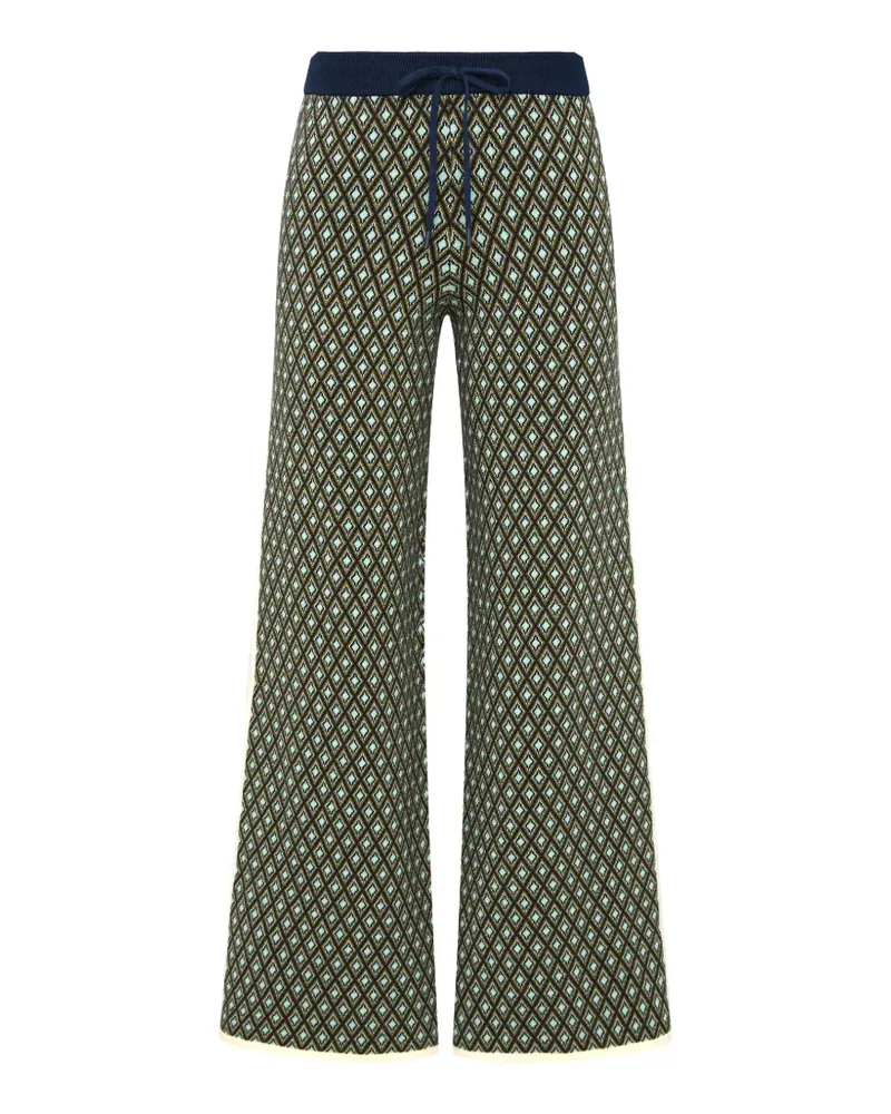 The Upside Strickhose mit geometrischem Print - Grün Grün