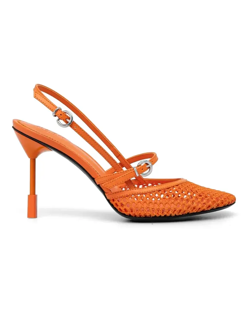 MSGM Pumps mit Mesh-Riemen - Orange Orange
