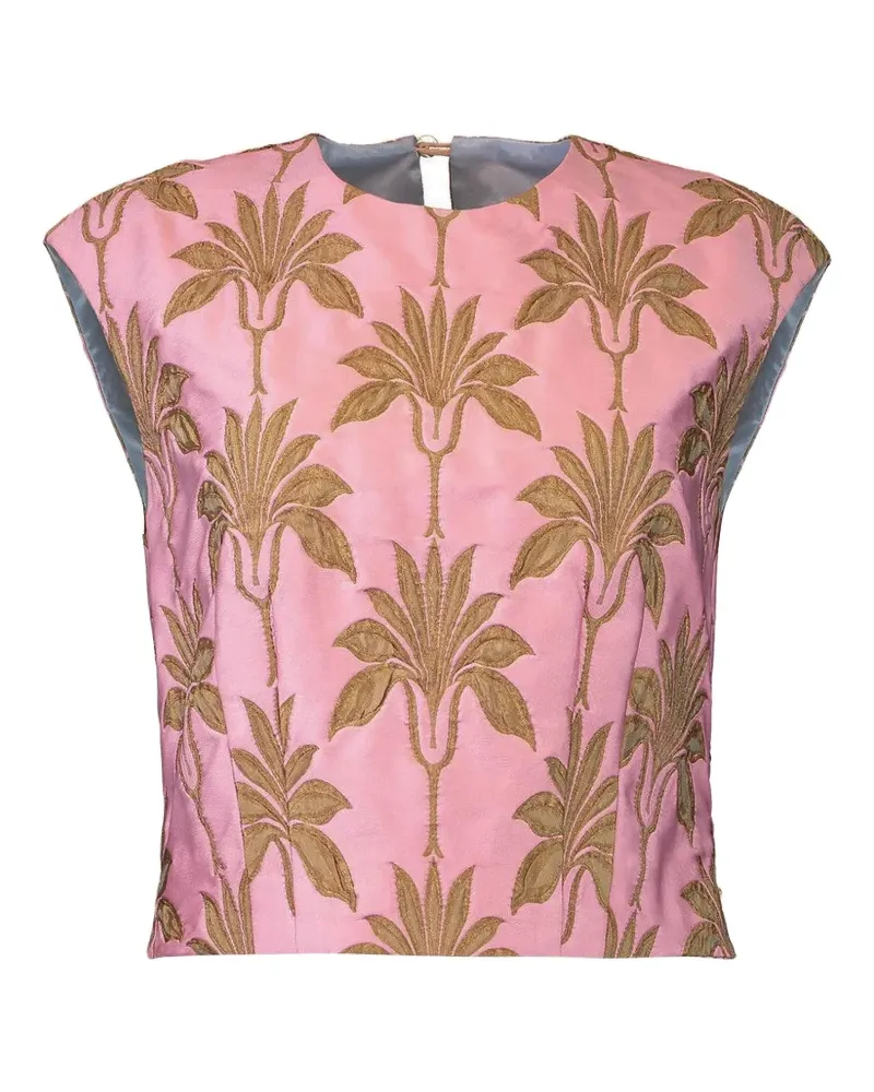 ODEEH Sleeveless floral shirt - Rosa Rosa