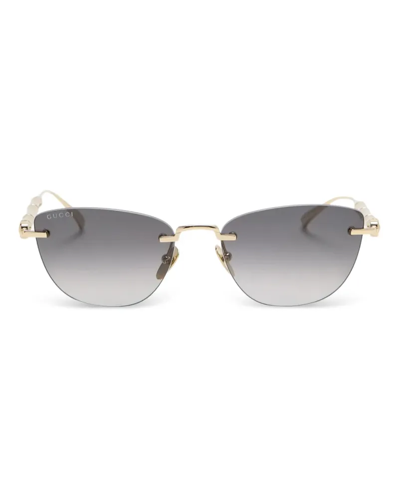 Gucci cat-eye sunglasses - Gold Gold