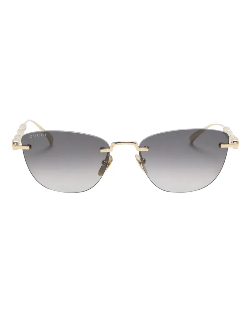 Gucci cat-eye sunglasses - Gold Gold