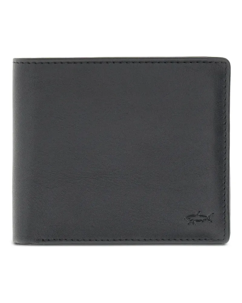 Paul & Shark billfold leather wallet - Schwarz Schwarz