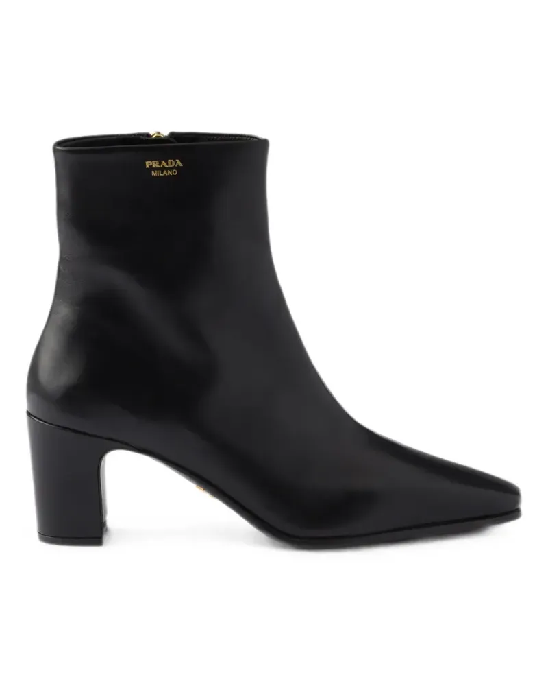 Prada leather booties - Schwarz Schwarz