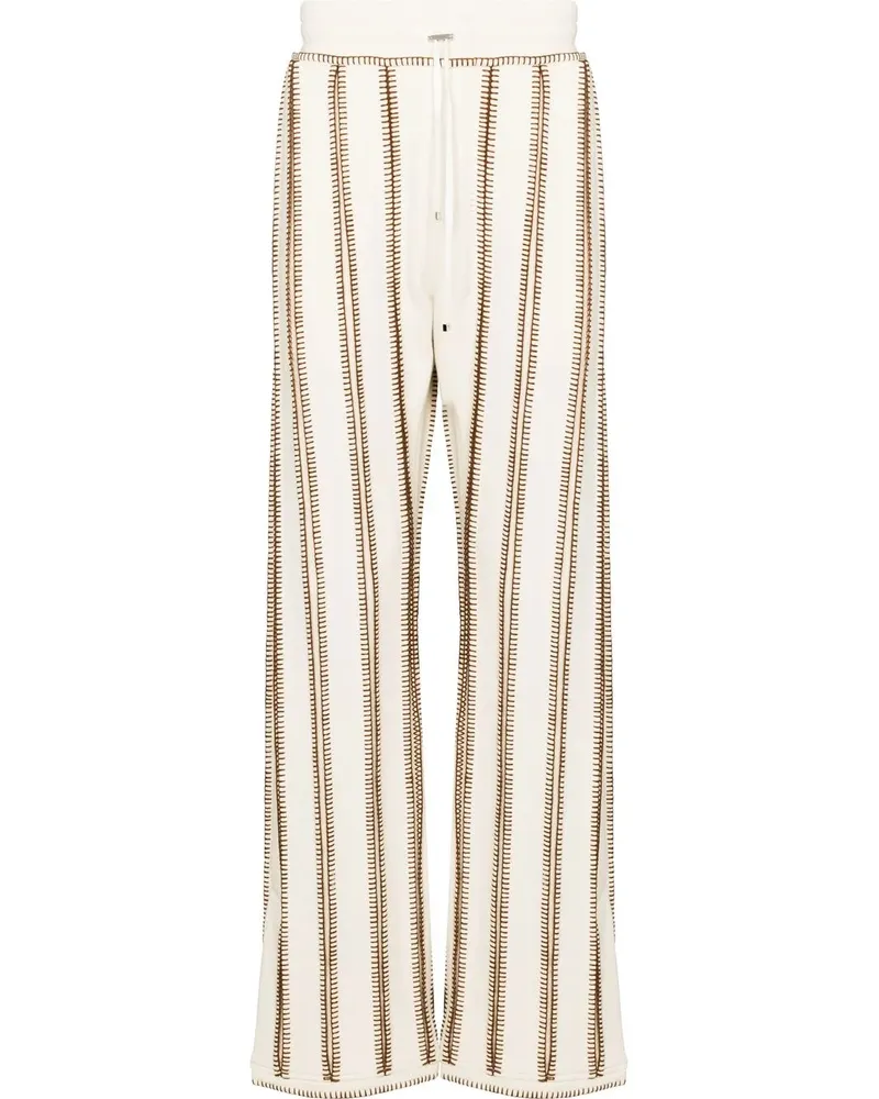 Amiri Ausgestellte Jogginghose mit Streifen - Nude Nude