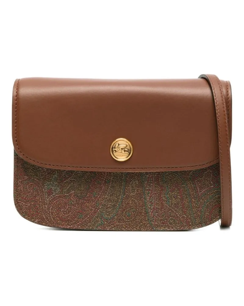 Etro Kleine Essential Umhängetasche - Braun Braun