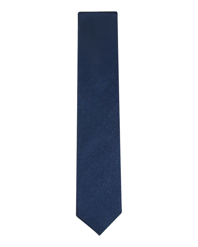 Canali Strukturierte Krawatte - Blau Blau