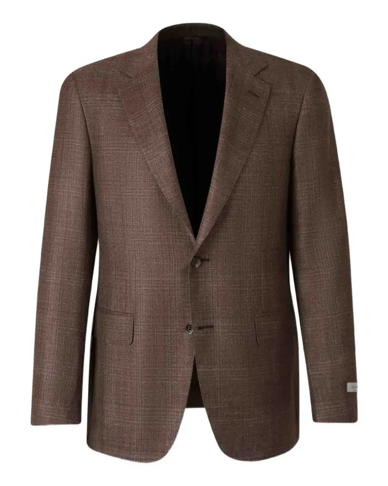 Canali Jacke mit Karomuster - Braun Braun