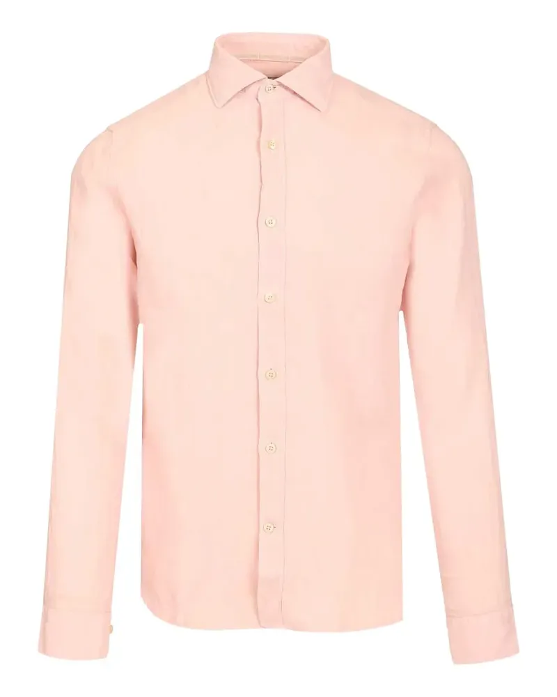 Al Duca D’Aosta 1902 Hemd aus Leinen - Rosa Rosa