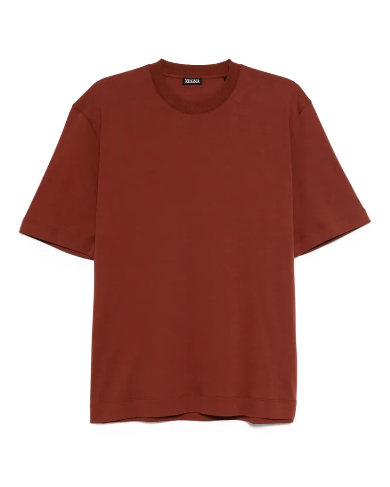 Ermenegildo Zegna T-Shirt mit Einsatz hinten - Rot Rot