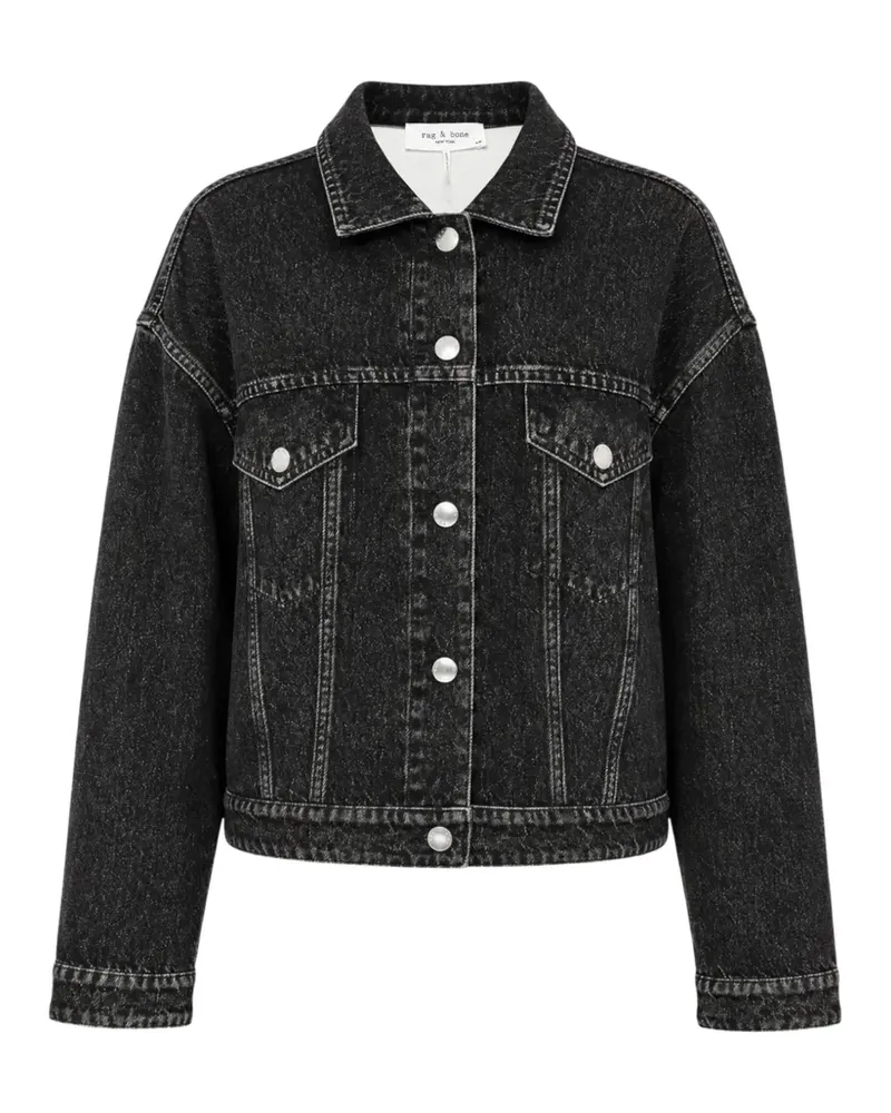 Rag & Bone Miramar Mallow Jeansjacke - Schwarz Schwarz