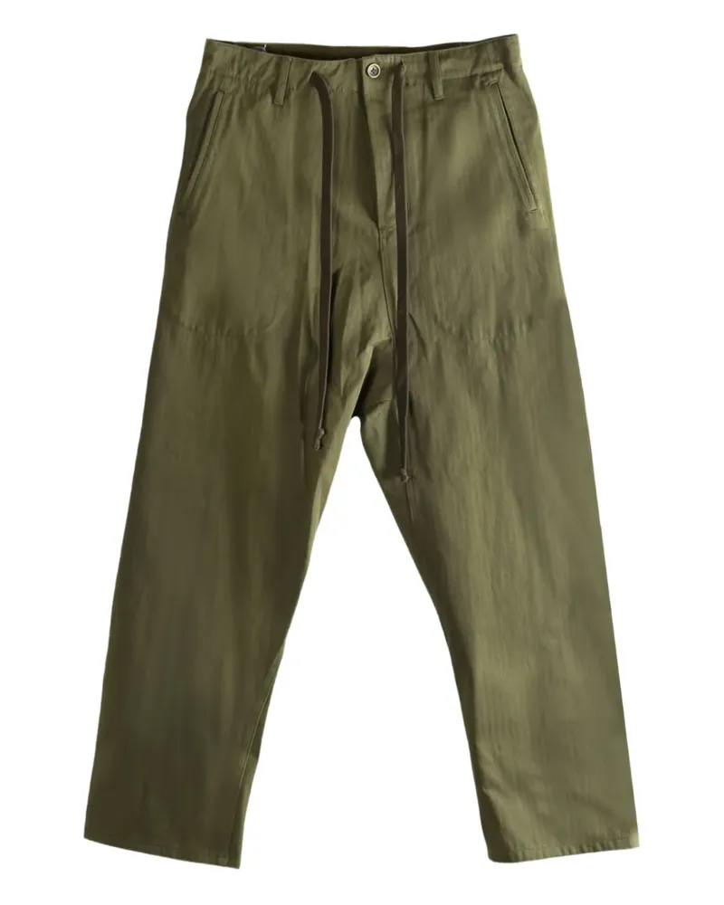 Uma Wang Perch drawstring-waist trousers - Grün Grün