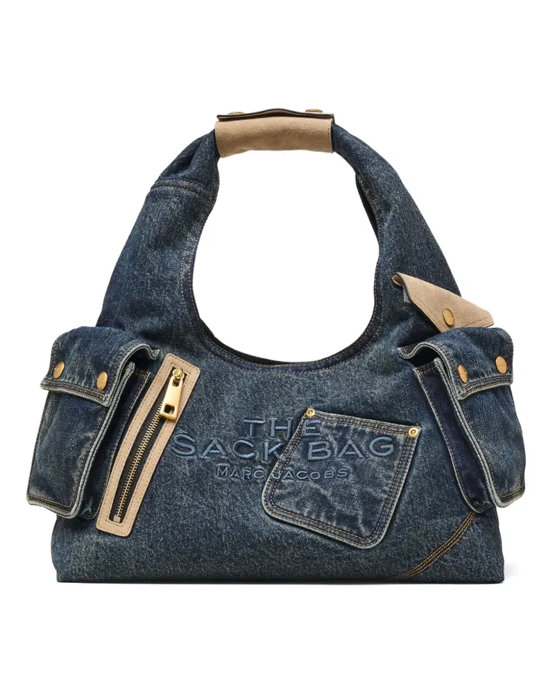 Marc Jacobs The Denim Tote Bag mit Wildlederdetail - Blau Blau