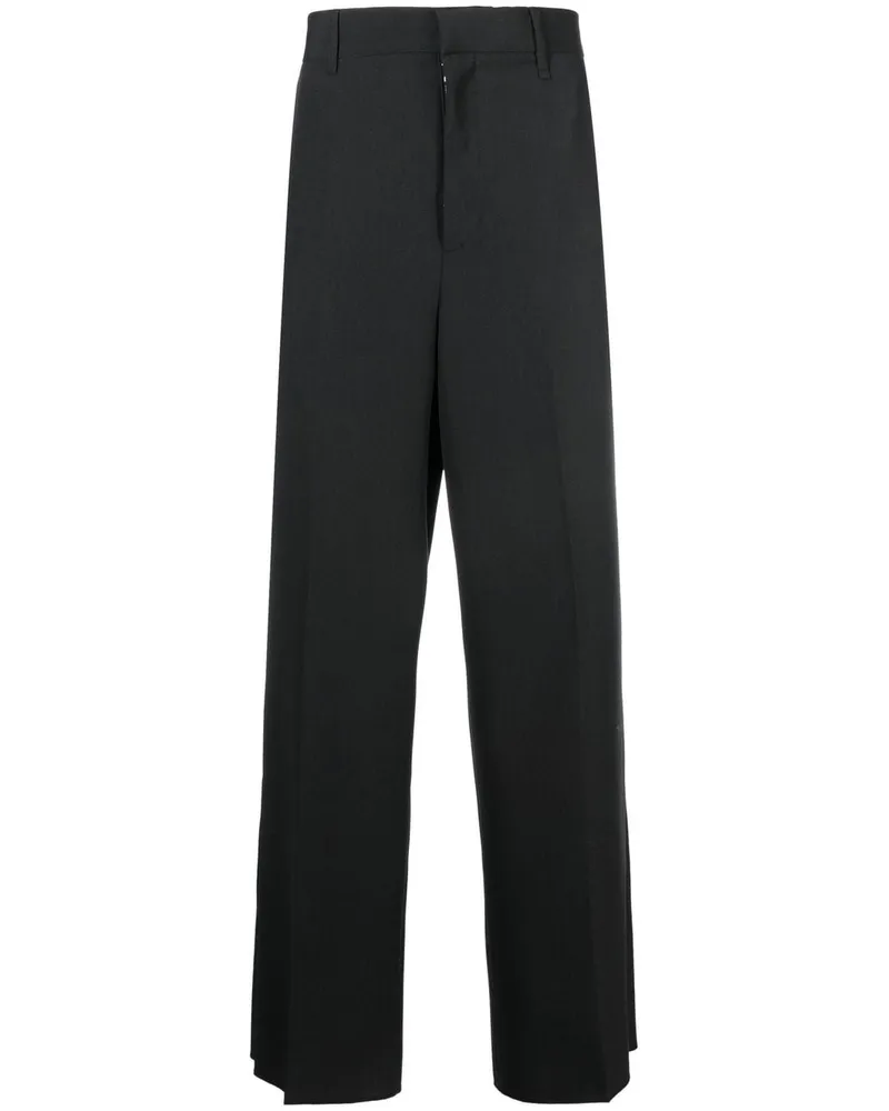 Givenchy Weite High-Waist-Hose - Schwarz Schwarz