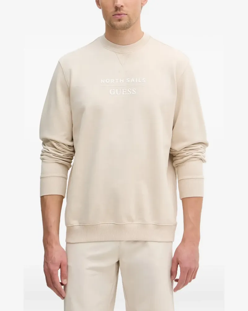 Guess x North Sails Sweatshirt mit klassischem Schnitt - Nude Nude