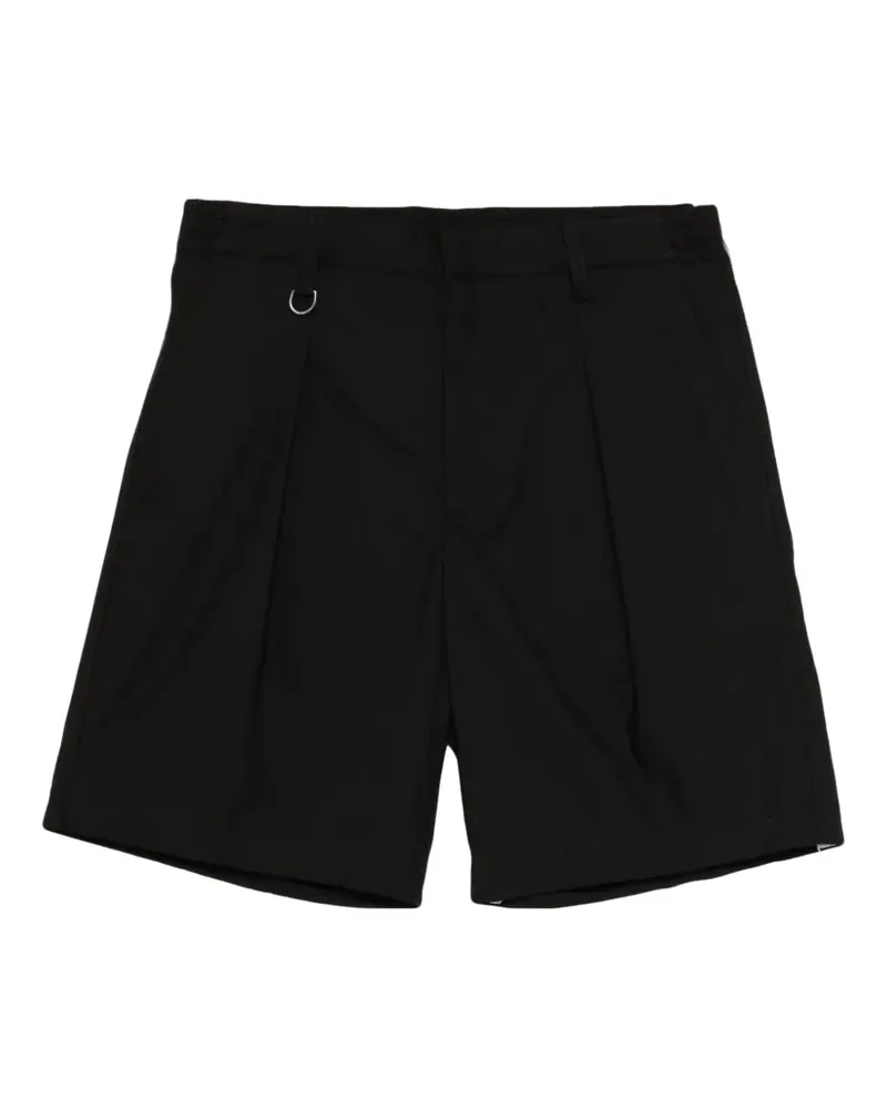 Paolo Pecora Milano pleated shorts - Schwarz Schwarz
