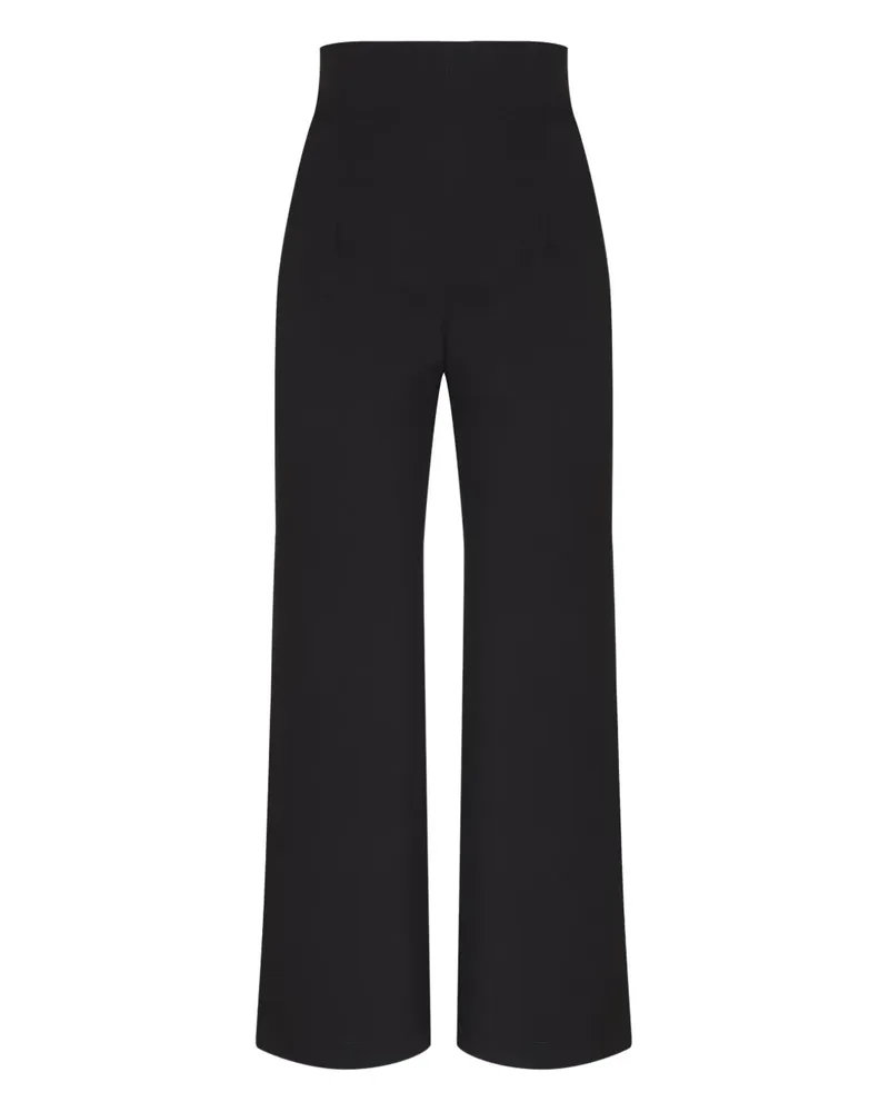 Gloria Coelho Hose mit hohem Bund - Schwarz Schwarz