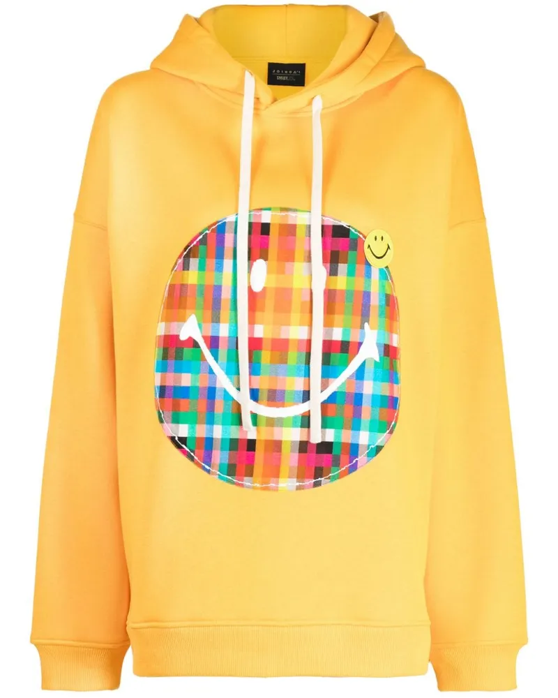 Joshua Sanders Karierter Hoodie - Gelb Gelb