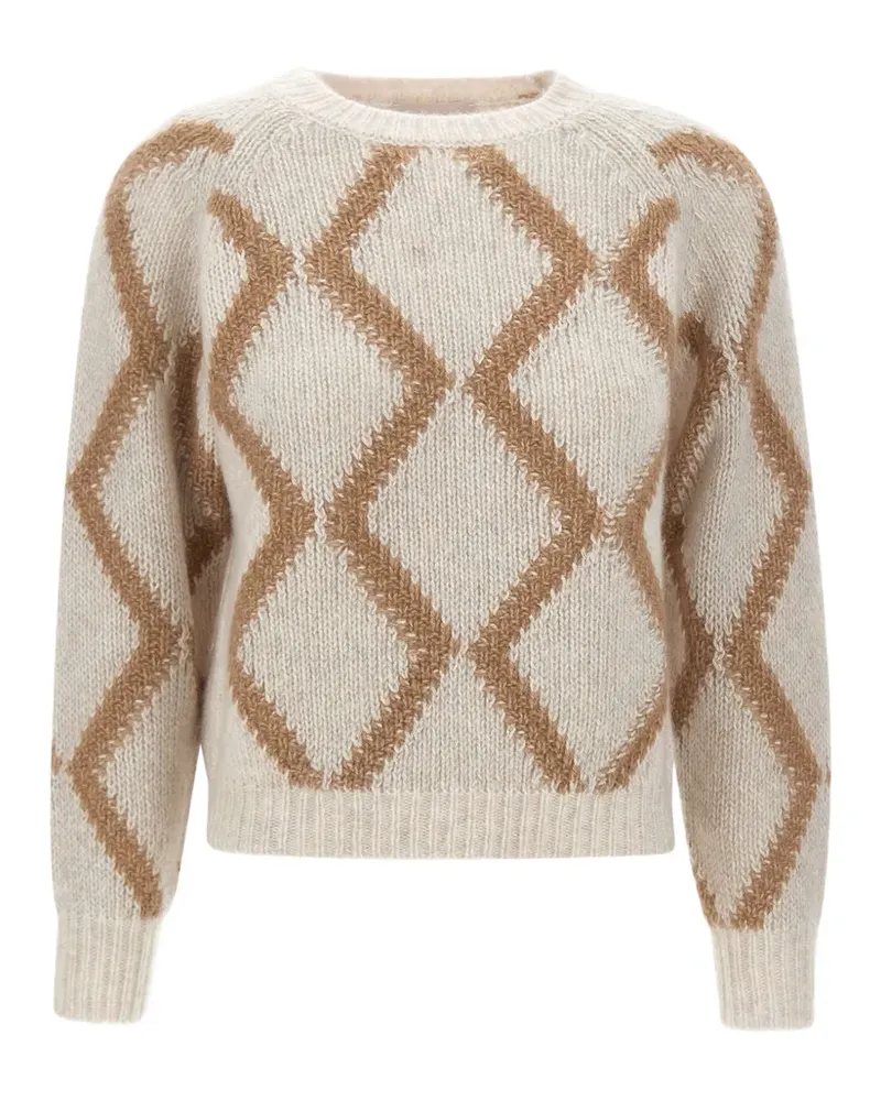 hemisphere cable-knit sweater - Nude Nude