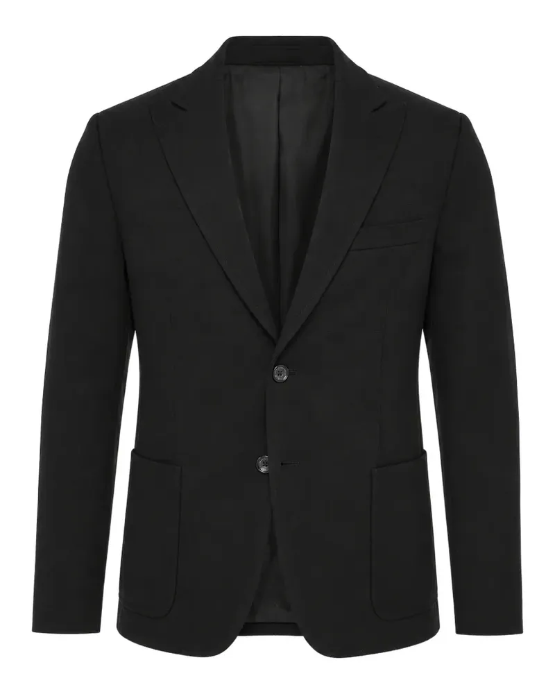 Paolo Pecora Milano Einreihiger Blazer - Schwarz Schwarz