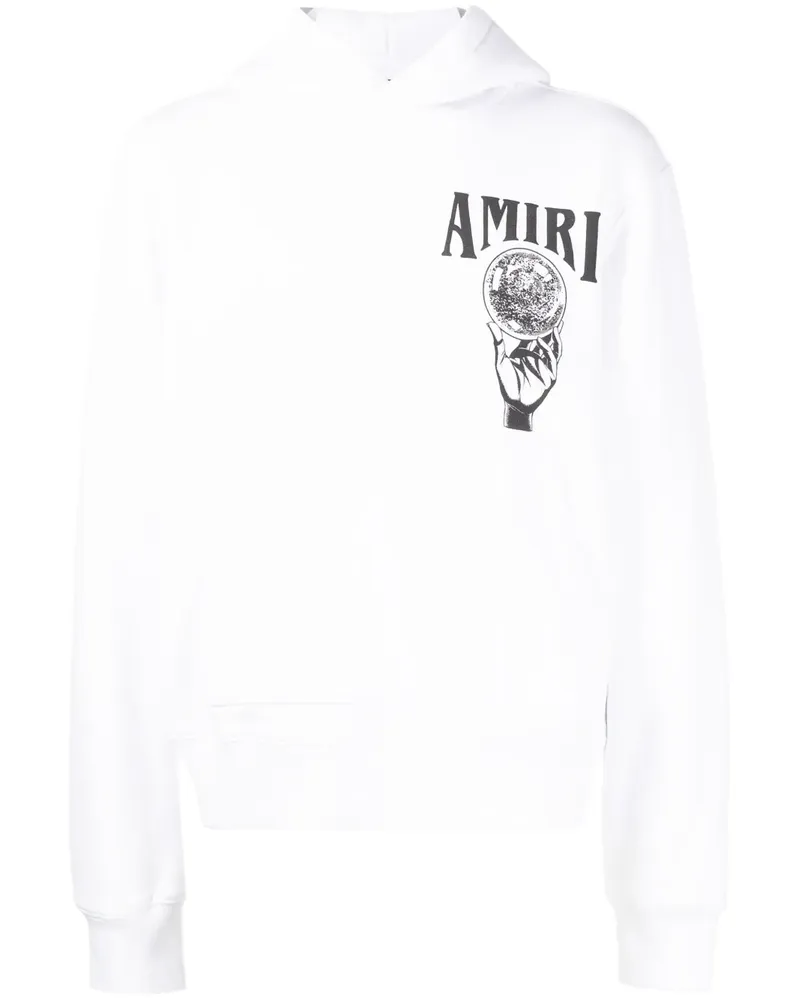 Amiri Hoodie mit Logo-Print - Weiß Weiß