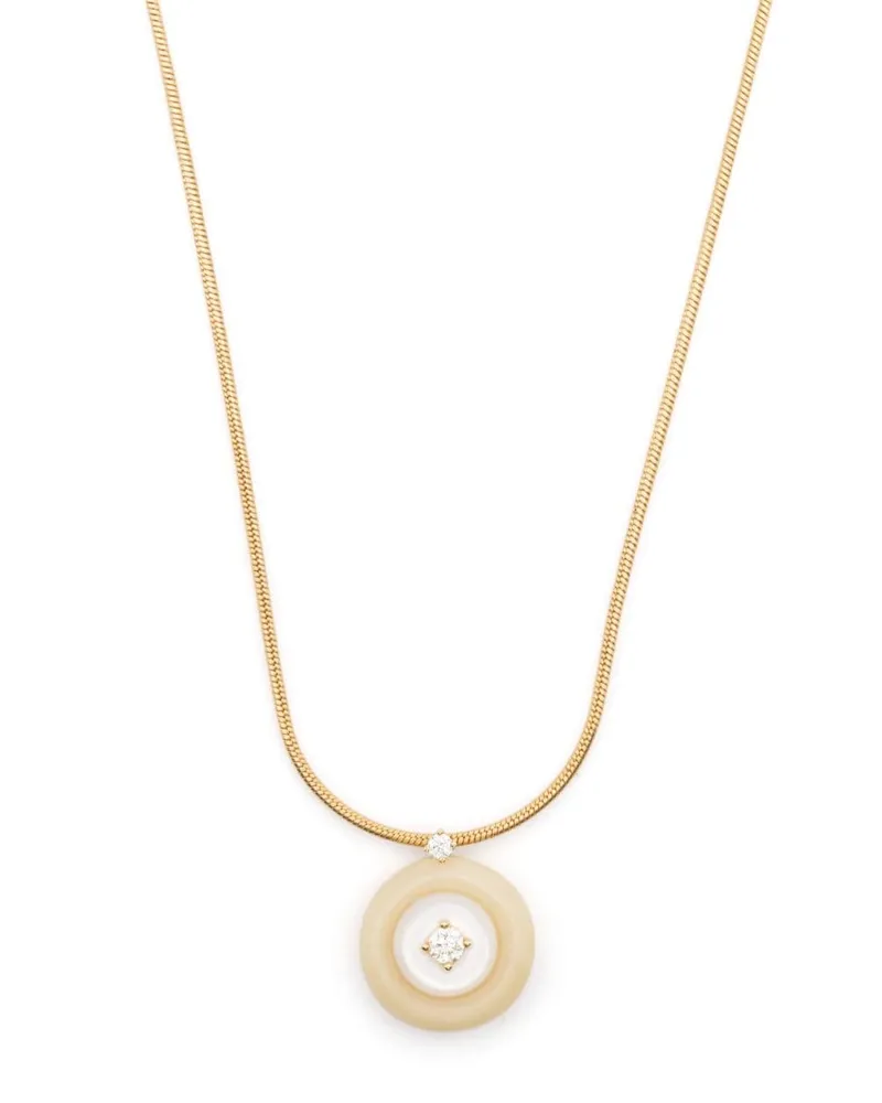 Fernando Jorge 18kt Signal Gelbgoldhalskette mit Diamanten Gold