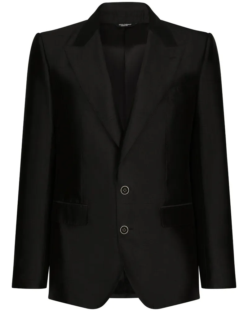 Dolce & Gabbana Einreihiger Anzug - Schwarz Schwarz