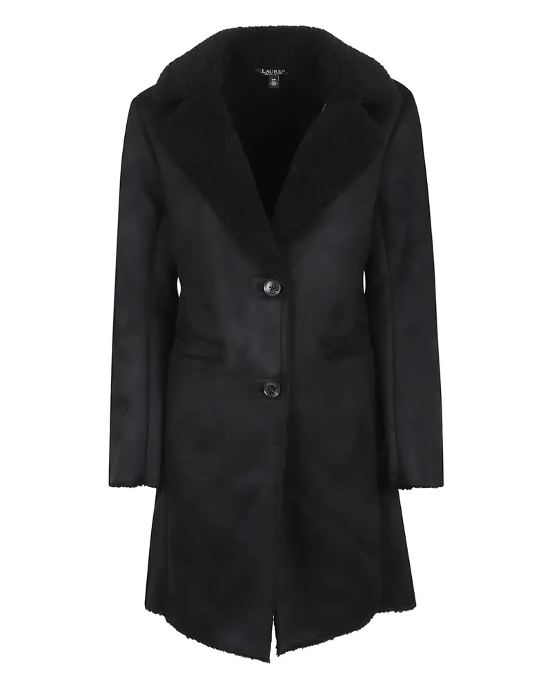 Ralph Lauren Mantel mit Knopfverschluss - Schwarz Schwarz