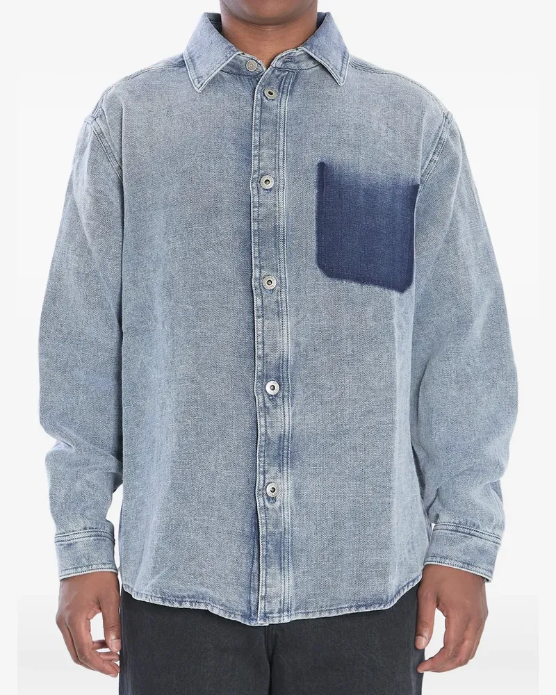 Loewe Langärmeliges Jeanshemd - Blau Blau