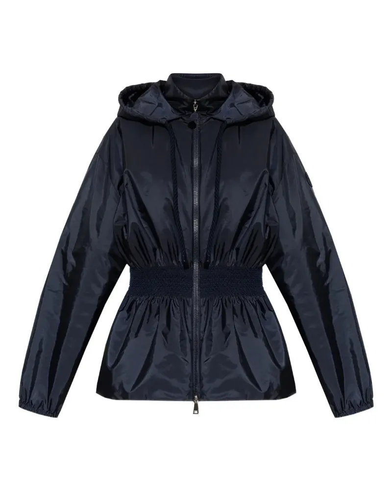 Moncler hooded smocked jacket - Blau Blau