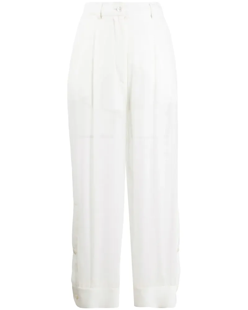 Emilio Pucci Sheer-Hose mit hohem Bund - Weiß Weiß