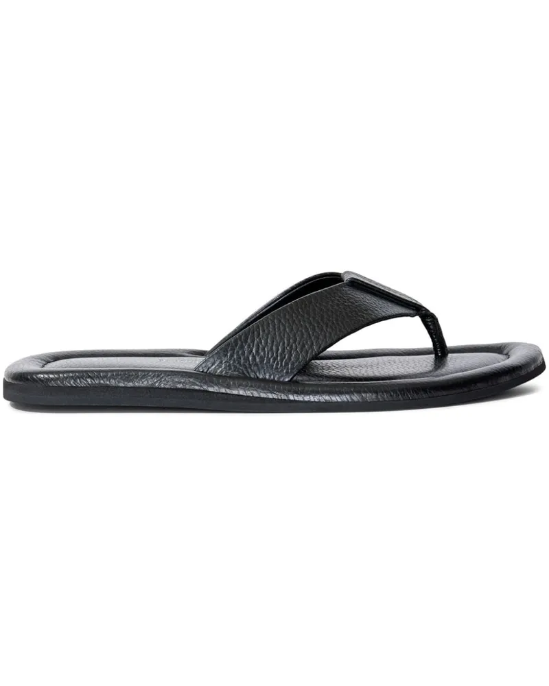 Proenza Schouler Cooper Flip-Flops aus Leder Schwarz