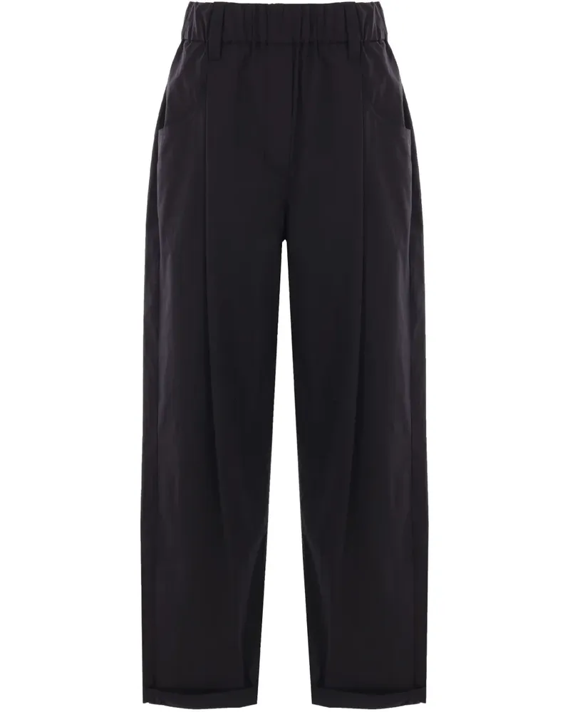 Brunello Cucinelli Hose mit Monili-Kette - Schwarz Schwarz
