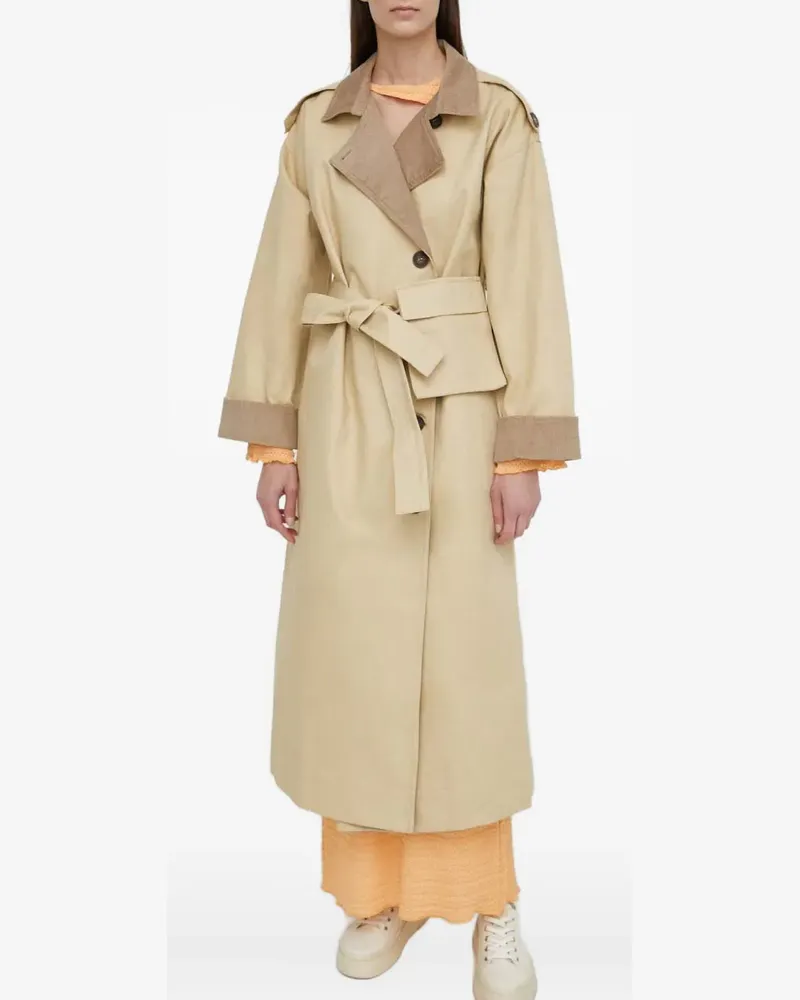 Résumé Zweireihiger Trenchcoat - Nude Nude