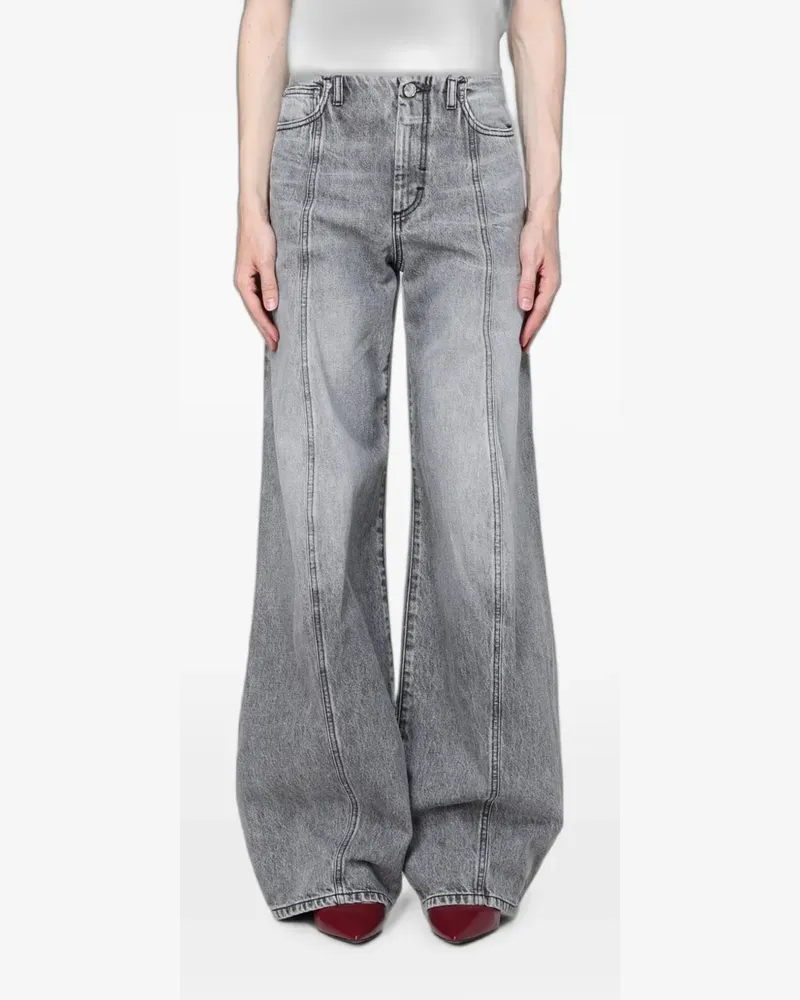Max Mara seam-detail flared jeans - Grau Grau