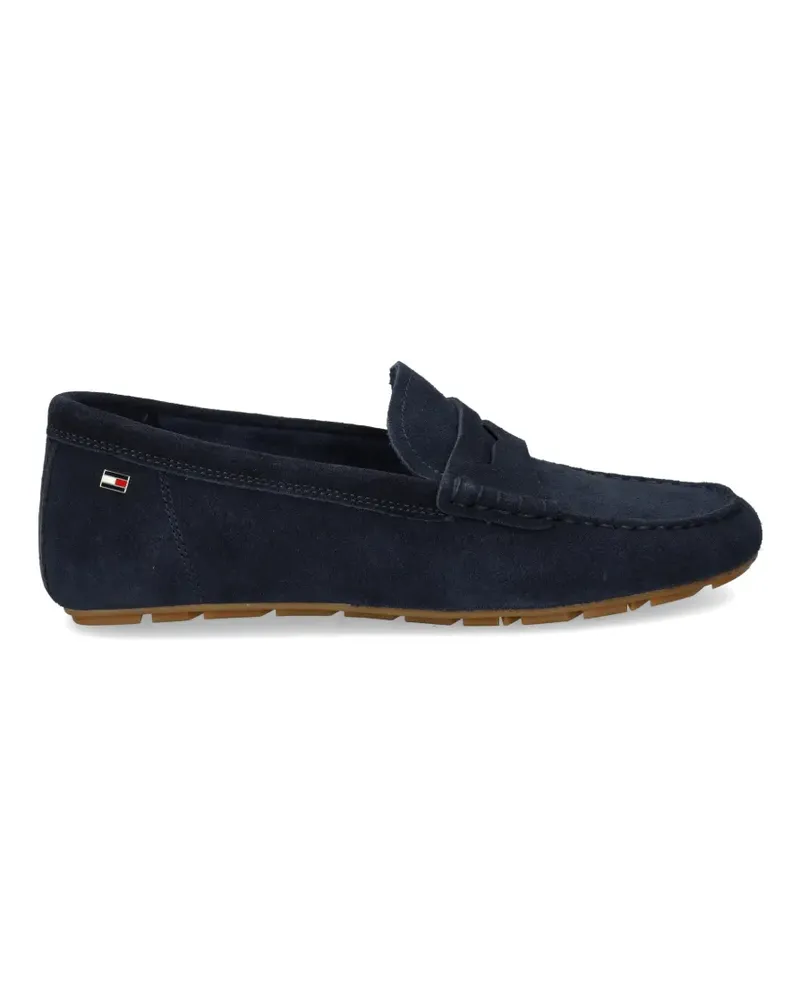 Tommy Hilfiger suede penny leather loafers - Blau Blau