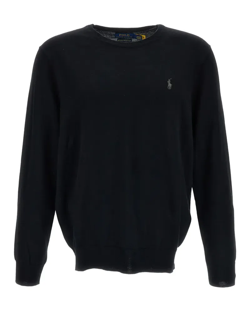 Ralph Lauren embroidered logo sweater - Schwarz Schwarz