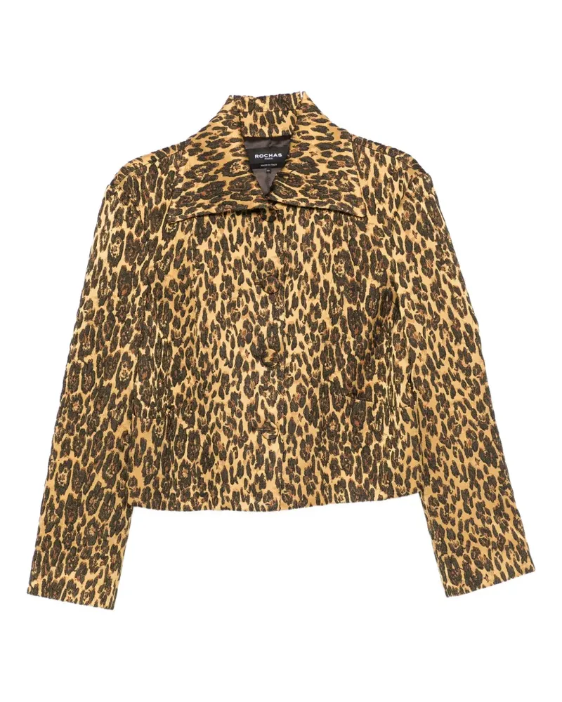 Rochas animal-print jacket - Braun Braun