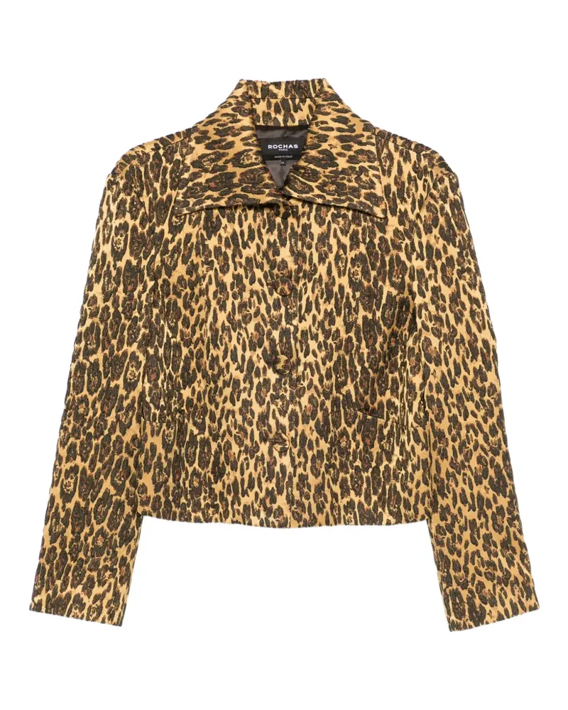 Rochas animal-print jacket - Braun Braun