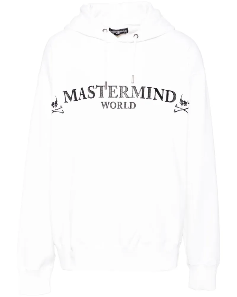 Mastermind World Hoodie mit Logo-Print - Weiß Weiß