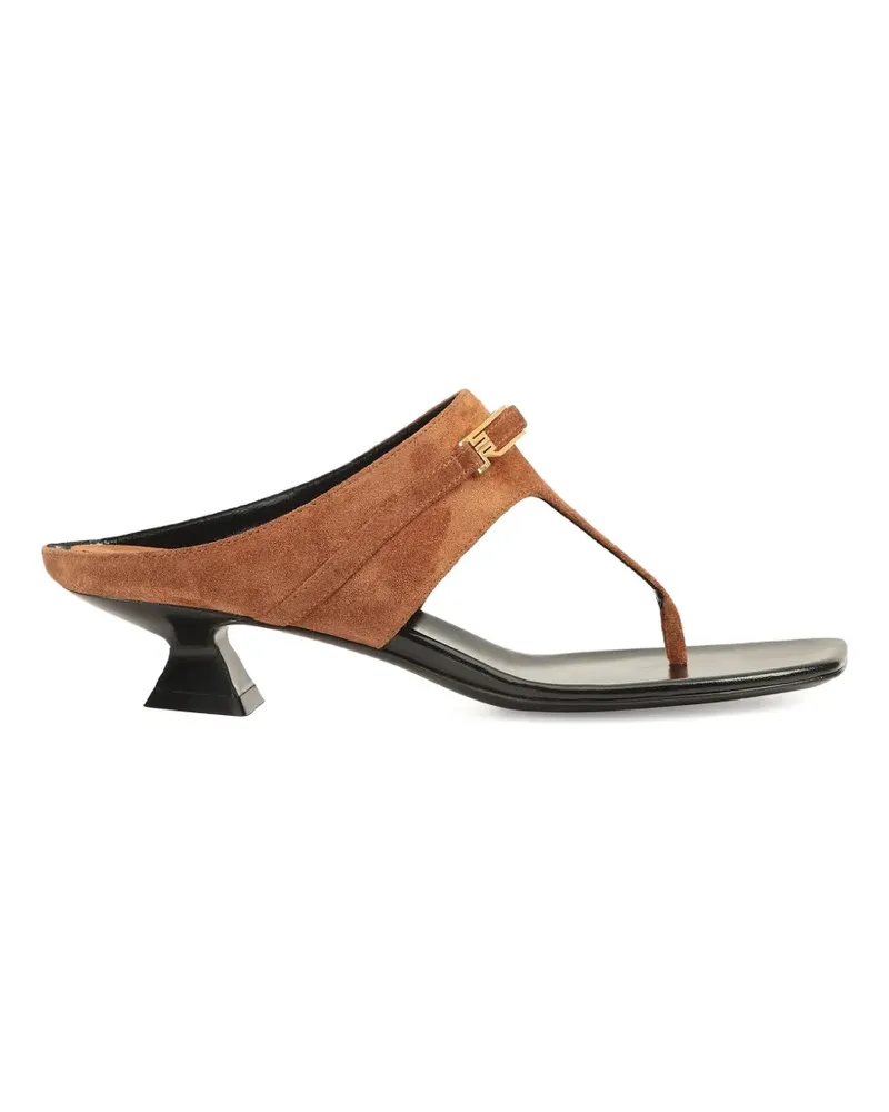 Sergio Rossi Bitt Sandalen mit Schnalle - Braun Braun